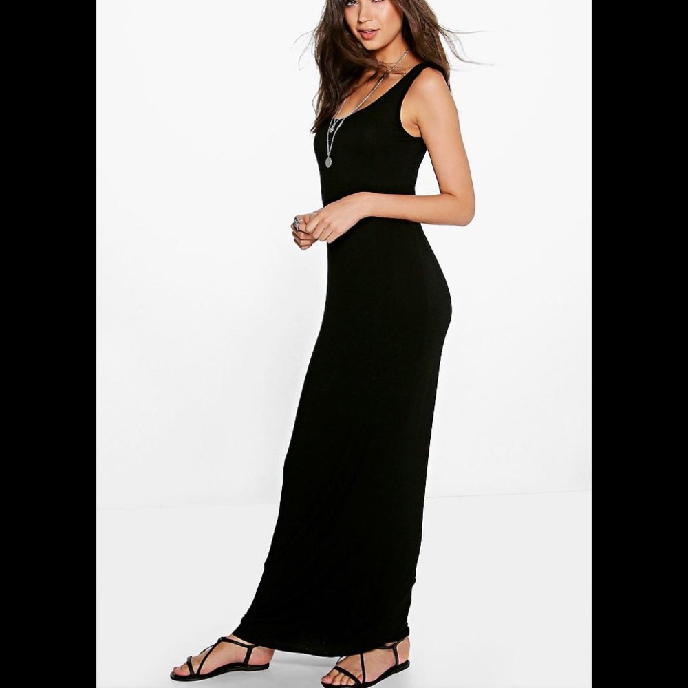 Black Tank maxi dress! (Xs)